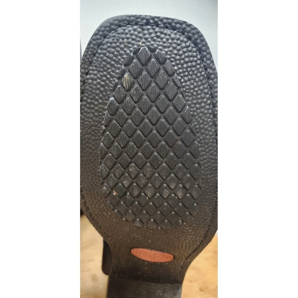 Dingo DI19057 Mens Black Leather Harness Motorcycle Boots Square Toe Size 11D